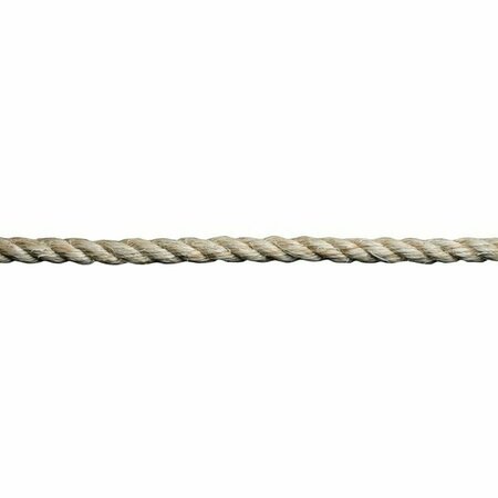 BEN-MOR CABLES Rope Sisal 1/4inx50ft Natl 60502